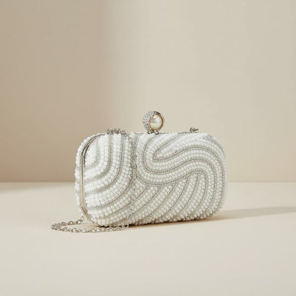 faux pearl embellished clutch bags for wholesale and trade uk